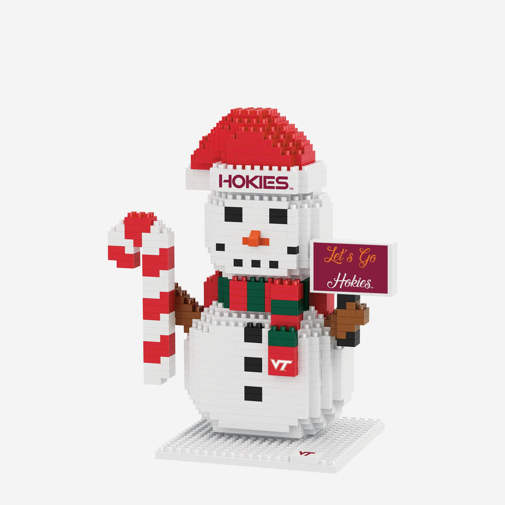 Virginia Tech Hokies BRXLZ Snowman FOCO - FOCO.com