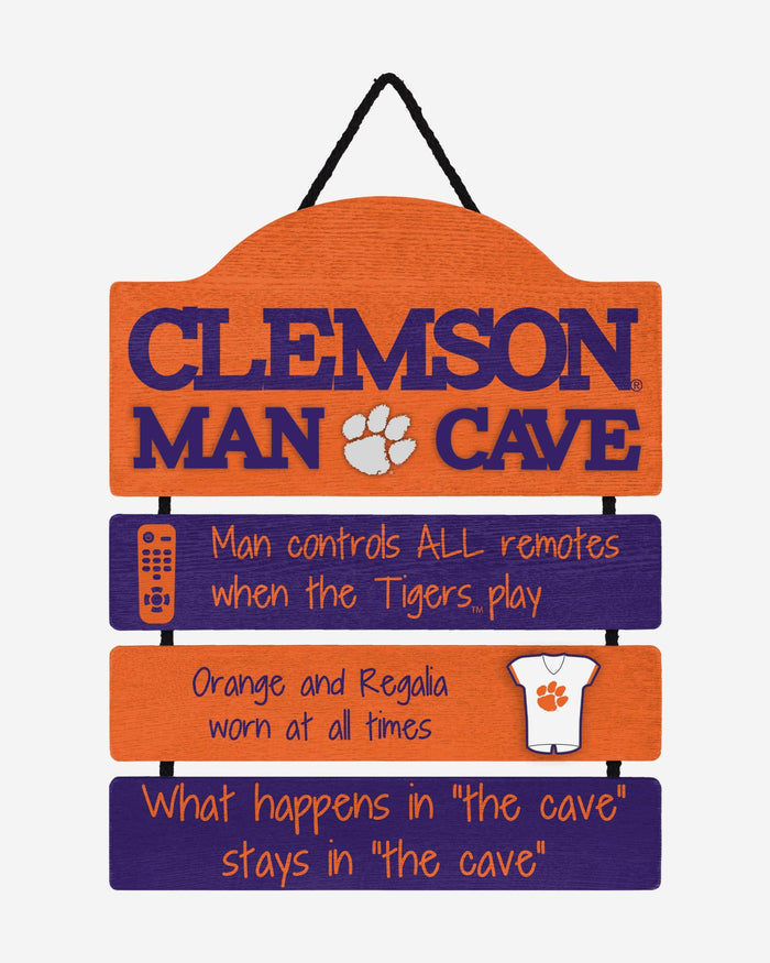 Clemson Tigers Mancave Sign FOCO - FOCO.com