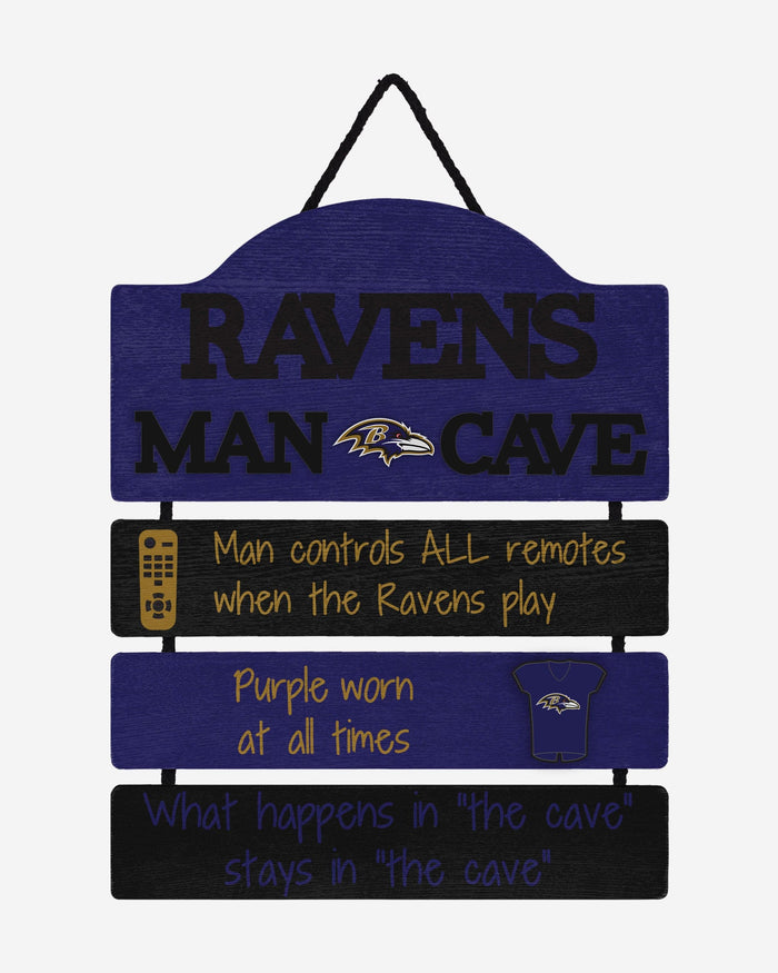 Baltimore Ravens Mancave Sign FOCO - FOCO.com