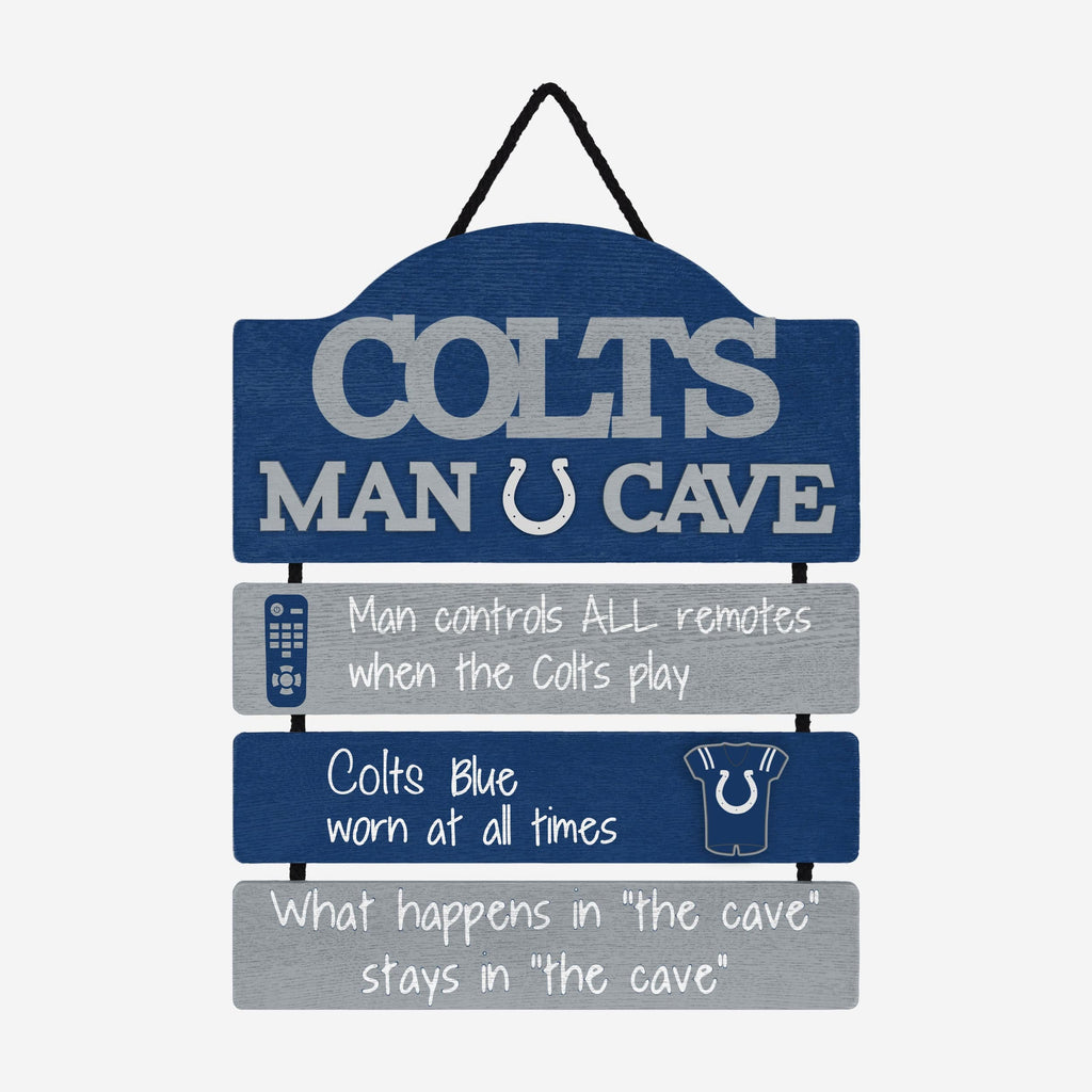 Indianapolis Colts Mancave Sign FOCO - FOCO.com