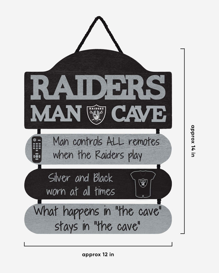 Las Vegas Raiders Mancave Sign FOCO - FOCO.com