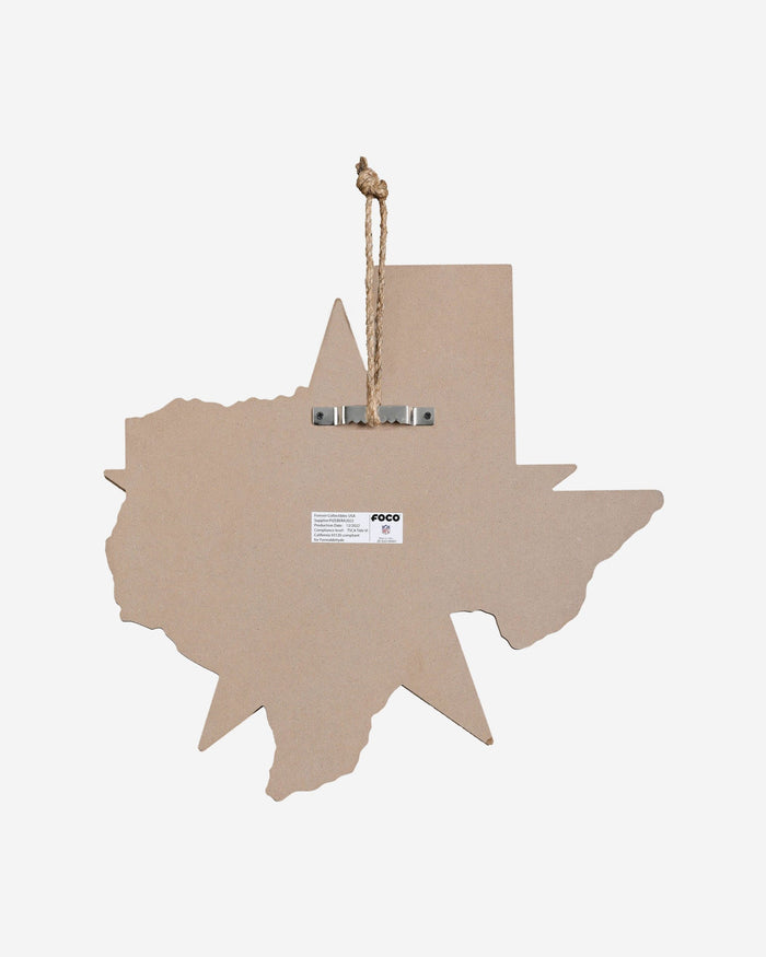 Dallas Cowboys Wood State Sign FOCO - FOCO.com