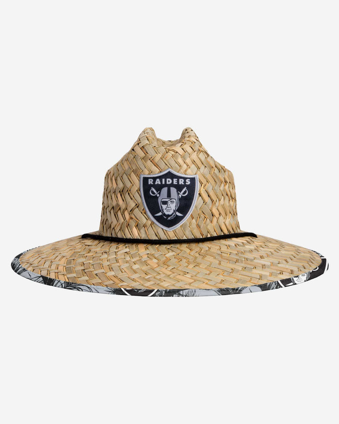 Las Vegas Raiders Floral Straw Hat FOCO - FOCO.com