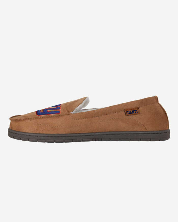 New York Giants Beige Moccasin Slipper FOCO S - FOCO.com