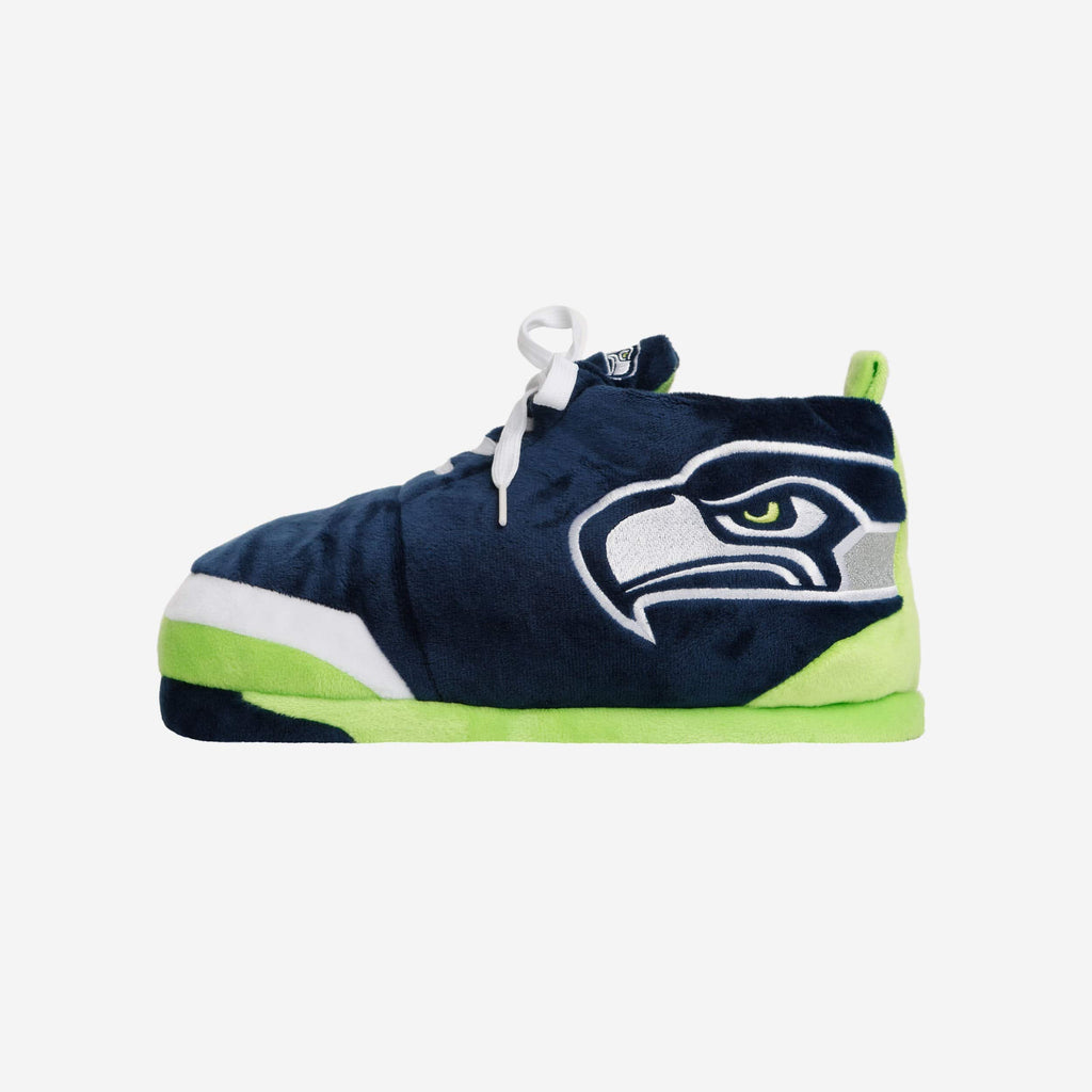 Seattle Seahawks Plush Sneaker Slipper FOCO S - FOCO.com