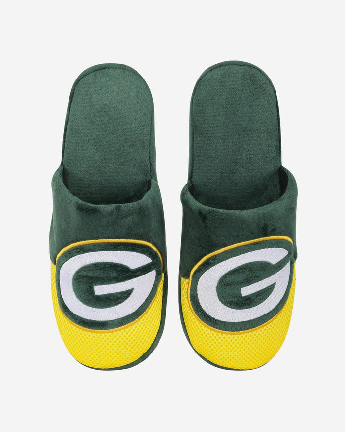 Green Bay Packers Team Logo Staycation Slipper FOCO - FOCO.com