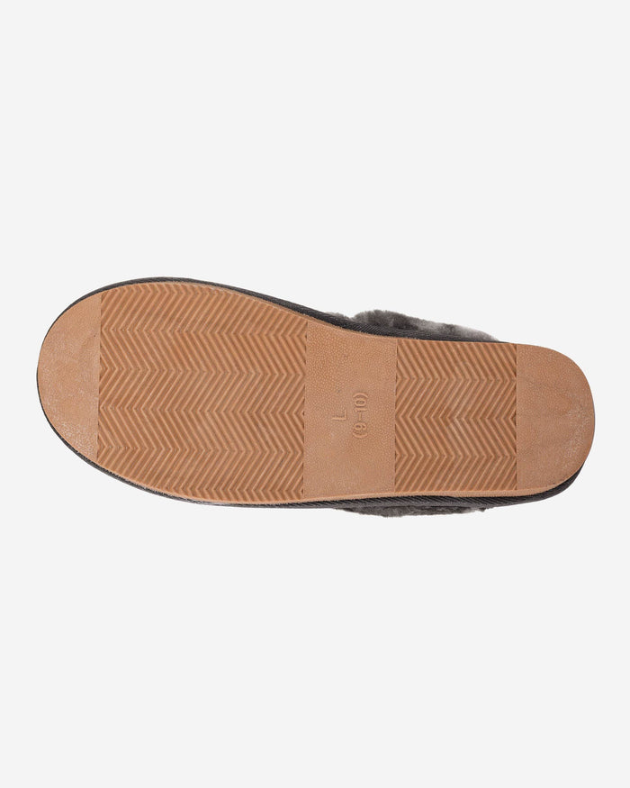 Seattle Seahawks Womens Glitter Open Back Fur Moccasin Slipper FOCO - FOCO.com