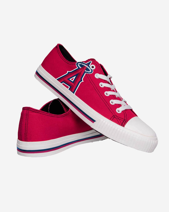Los Angeles Angels Mens Low Top Big Logo Canvas Shoe FOCO - FOCO.com