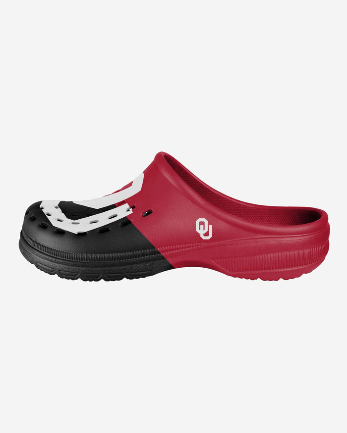 Oklahoma Sooners Colorblock Big Logo Clog FOCO - FOCO.com