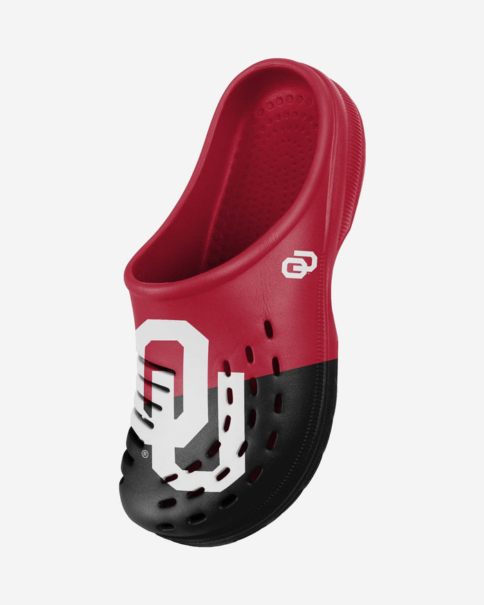 Oklahoma Sooners Colorblock Big Logo Clog FOCO - FOCO.com