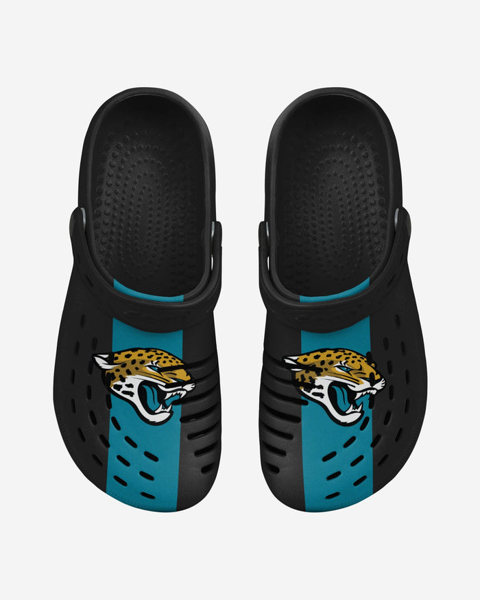 Jacksonville Jaguars Team Stripe Clog With Strap FOCO - FOCO.com