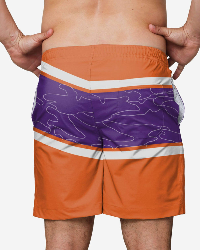 Clemson Tigers Big Wordmark Swimming Trunks FOCO - FOCO.com