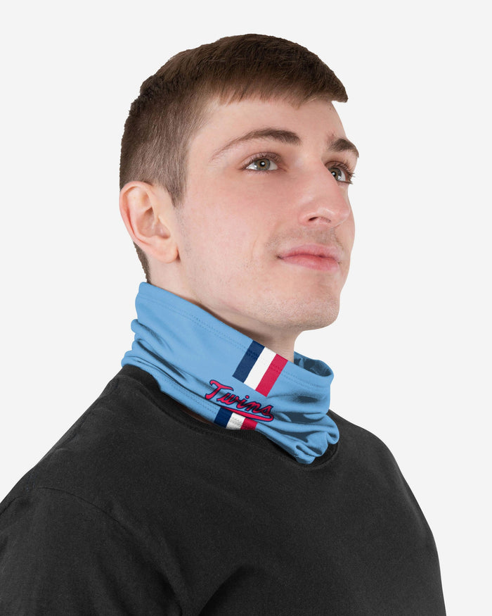 Minnesota Twins On-Field Powder Blue UV Gaiter Scarf FOCO - FOCO.com
