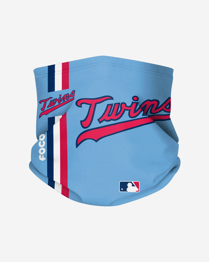 Minnesota Twins On-Field Powder Blue UV Gaiter Scarf FOCO - FOCO.com