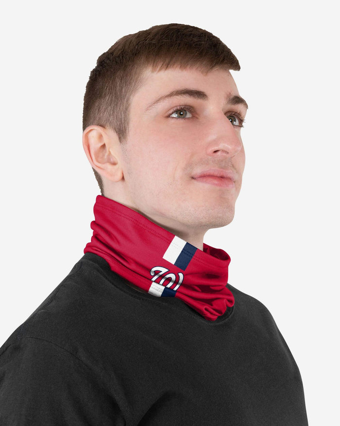 Washington Nationals On-Field Red UV Gaiter Scarf FOCO - FOCO.com