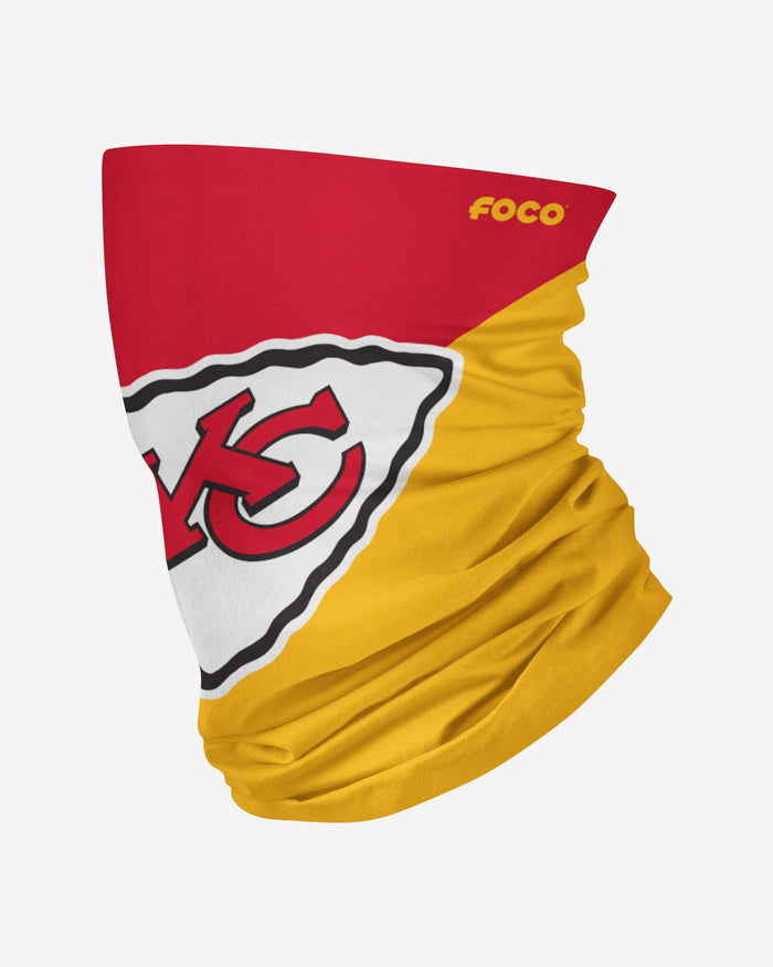 Kansas City Chiefs Big Logo Gaiter Scarf FOCO Adult - FOCO.com