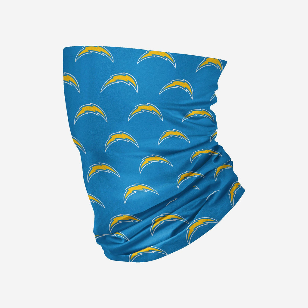 Los Angeles Chargers Mini Print Logo Gaiter Scarf FOCO - FOCO.com