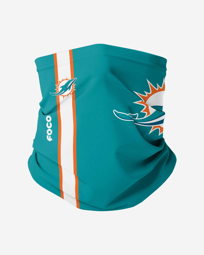 Miami Dolphins On-Field Sideline Logo Gaiter Scarf FOCO Adult - FOCO.com