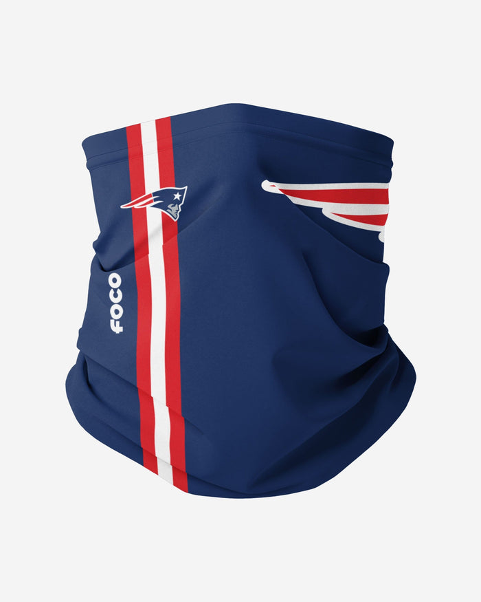 New England Patriots On-Field Sideline Logo Gaiter Scarf FOCO Adult - FOCO.com