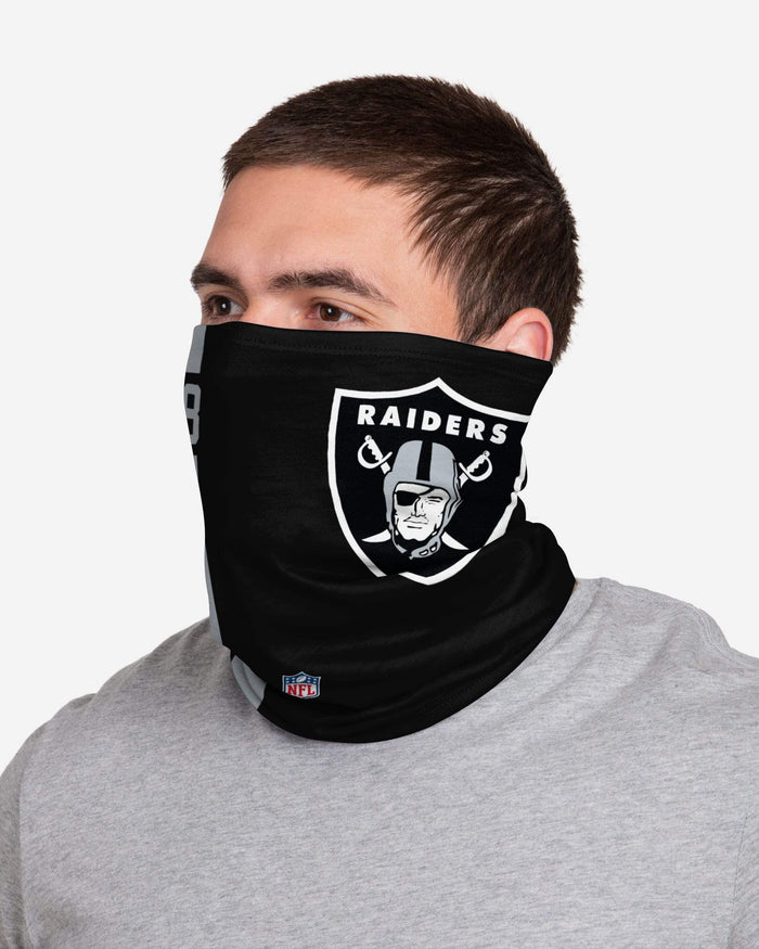 Josh Jacobs Las Vegas Raiders On-Field Sideline Logo Gaiter Scarf FOCO - FOCO.com