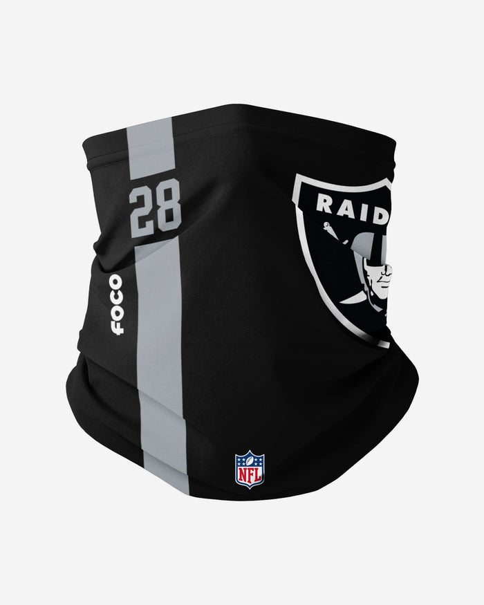 Josh Jacobs Las Vegas Raiders On-Field Sideline Logo Gaiter Scarf FOCO - FOCO.com