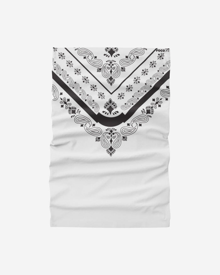 White Bandana Gaiter Scarf FOCO - FOCO.com
