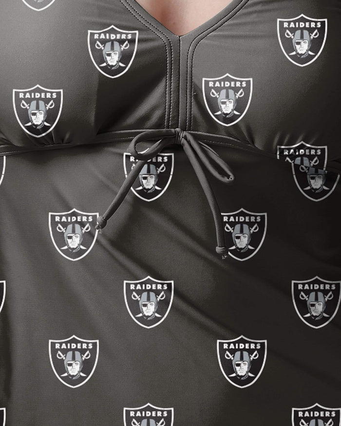 Las Vegas Raiders Womens Mini Logo Tankini FOCO - FOCO.com