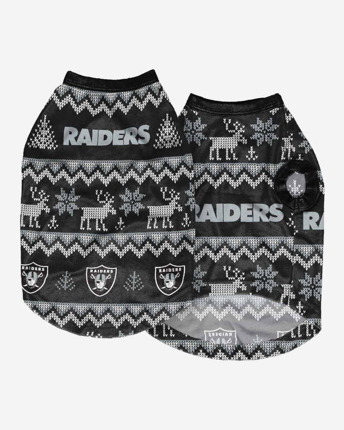 Las Vegas Raiders Dog Family Holiday Ugly Sweater FOCO - FOCO.com