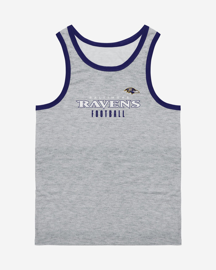 Baltimore Ravens Gray Wordmark Sleeveless Top FOCO - FOCO.com