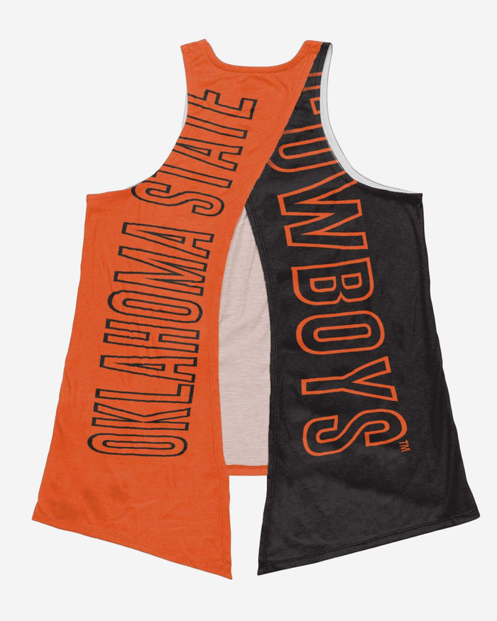 Oklahoma State Cowboys Womens Tie-Breaker Sleeveless Top FOCO - FOCO.com
