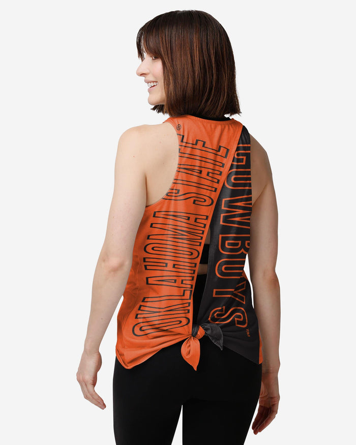 Oklahoma State Cowboys Womens Tie-Breaker Sleeveless Top FOCO S - FOCO.com