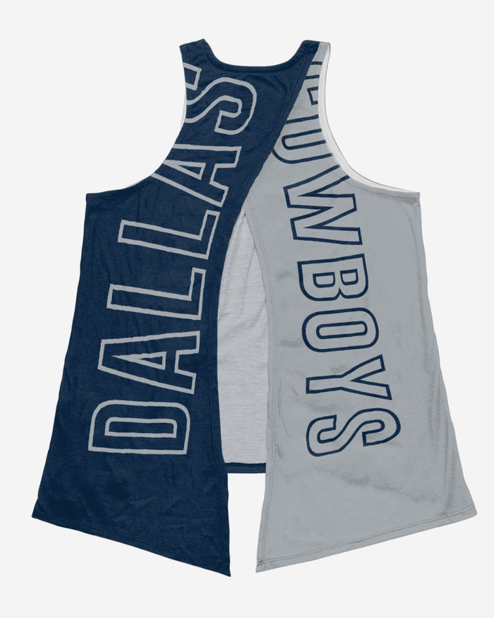 Dallas Cowboys NFL Womens Tie-Breaker Sleeveless Top FOCO - FOCO.com