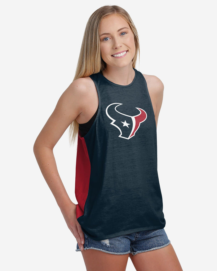 Houston Texans Womens Tie-Breaker Sleeveless Top FOCO - FOCO.com