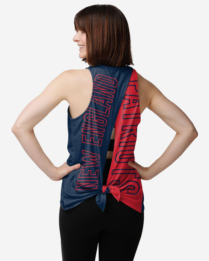 New England Patriots Womens Tie-Breaker Sleeveless Top FOCO S - FOCO.com