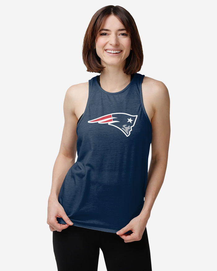 New England Patriots Womens Tie-Breaker Sleeveless Top FOCO - FOCO.com