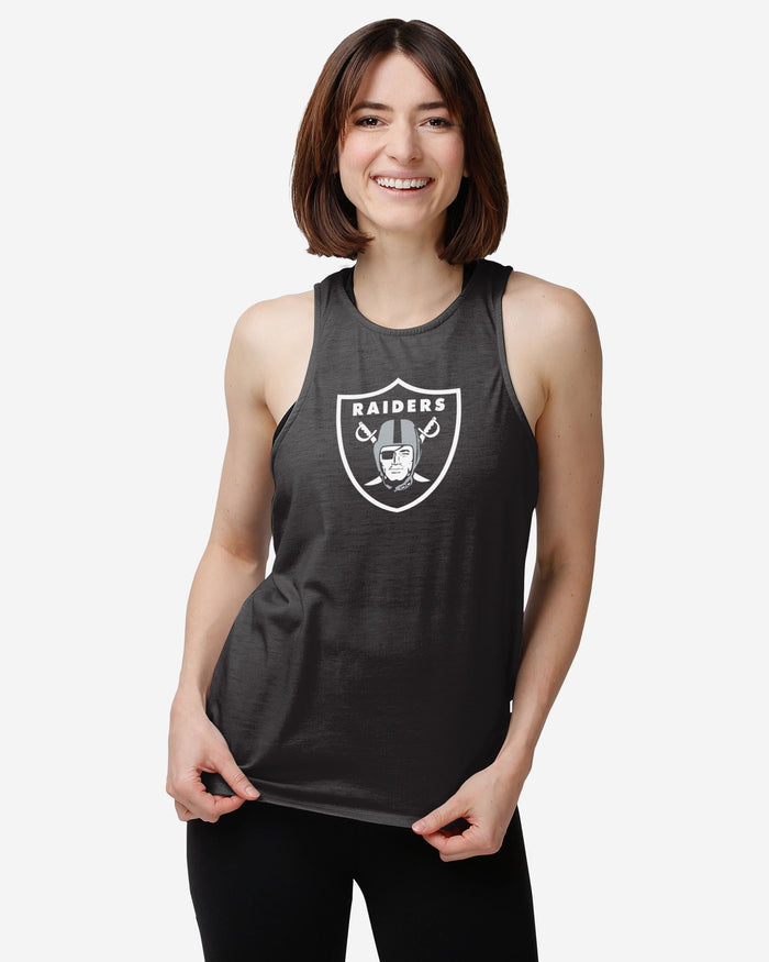 Las Vegas Raiders Womens Tie-Breaker Sleeveless Top FOCO - FOCO.com