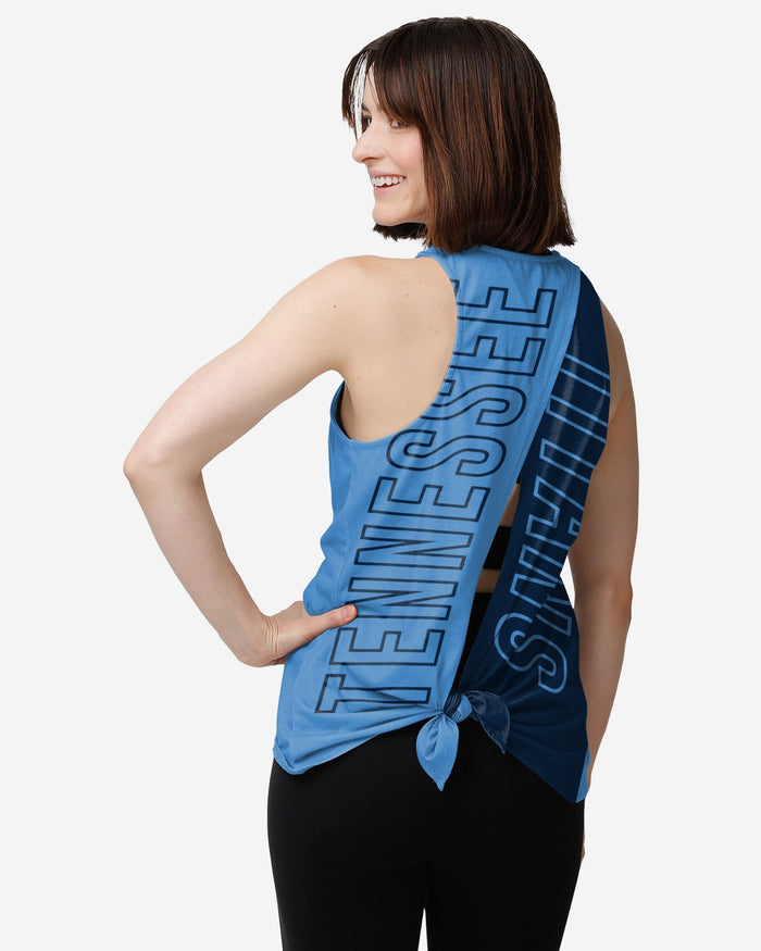 Tennessee Titans Womens Tie-Breaker Sleeveless Top FOCO S - FOCO.com
