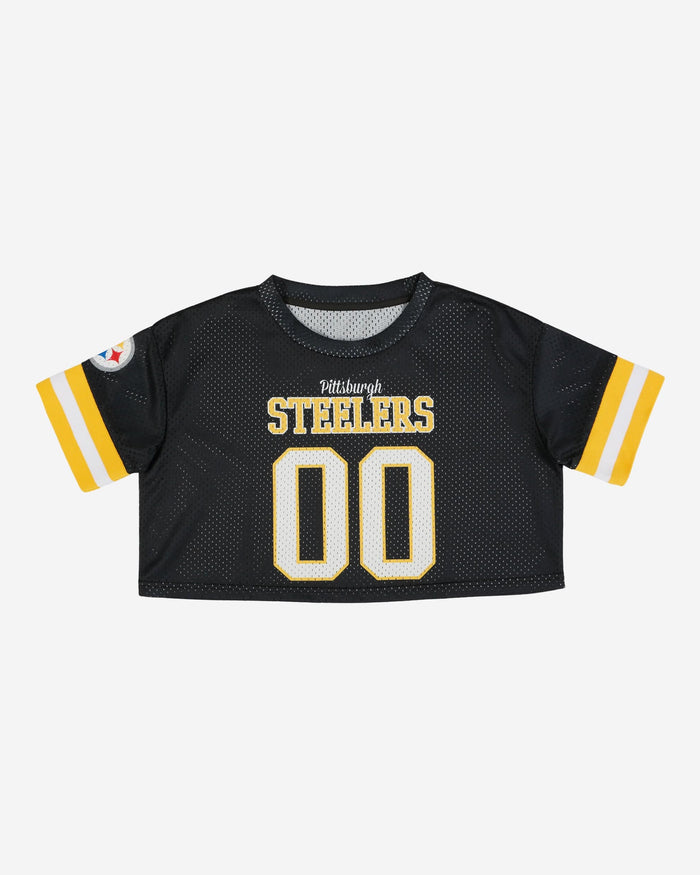 Pittsburgh Steelers Womens Gameday Mesh Crop Top FOCO - FOCO.com