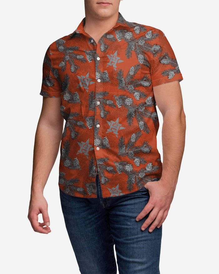 Houston Astros Pinecone Button Up Shirt FOCO S - FOCO.com