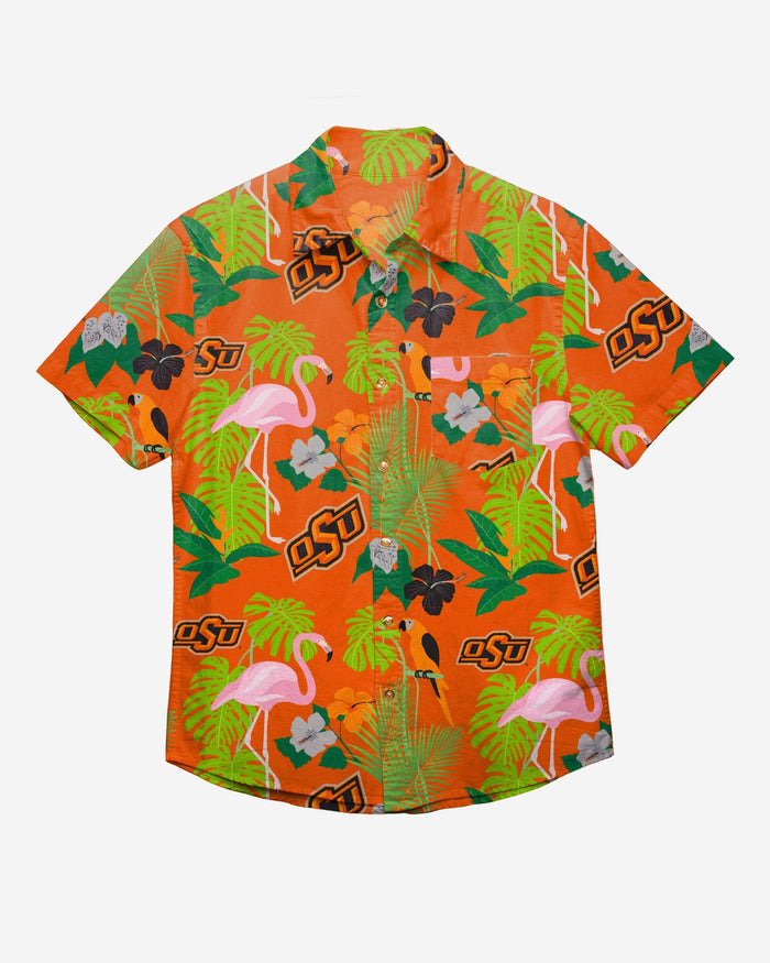 Oklahoma State Cowboys Floral Button Up Shirt FOCO - FOCO.com