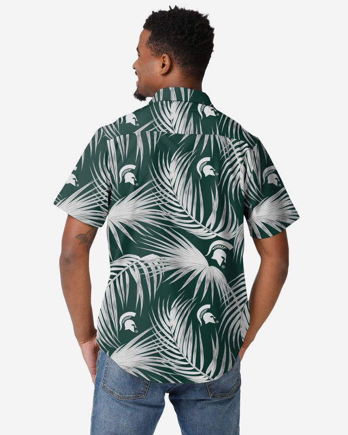 Michigan State Spartans Hawaiian Button Up Shirt FOCO - FOCO.com