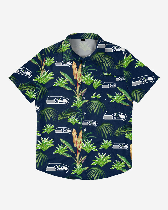 Seattle Seahawks Victory Vacay Button Up Shirt FOCO - FOCO.com