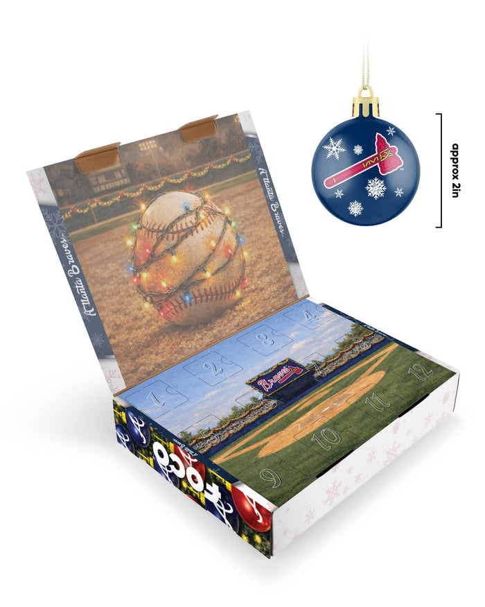 Atlanta Braves Ornament Set Advent Calendar FOCO - FOCO.com