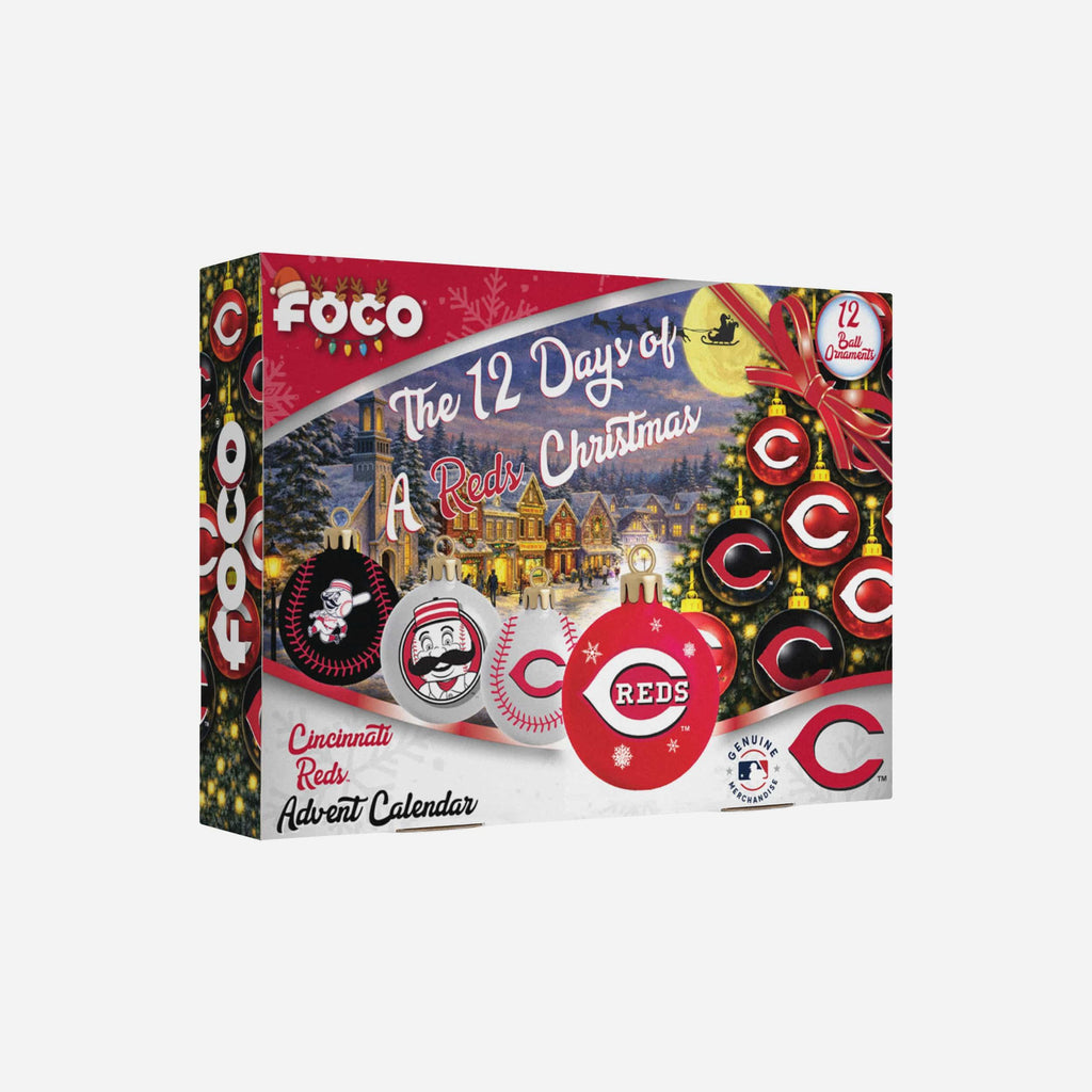 Cincinnati Reds Ornament Set Advent Calendar FOCO - FOCO.com
