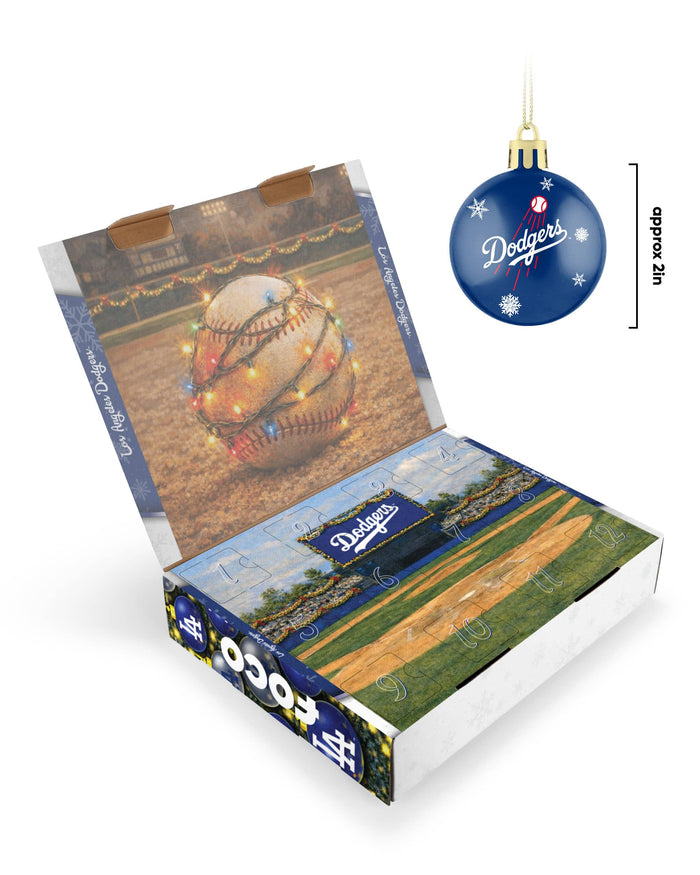 Los Angeles Dodgers Ornament Set Advent Calendar FOCO - FOCO.com