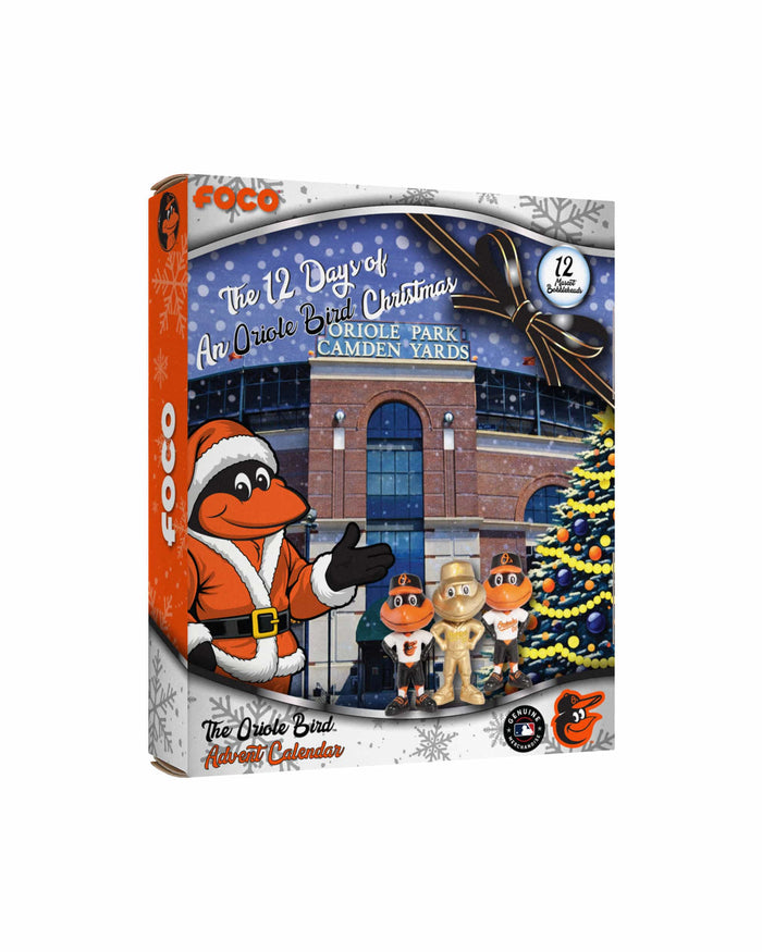 Baltimore Orioles Mascot Bobblehead Advent Calendar FOCO - FOCO.com