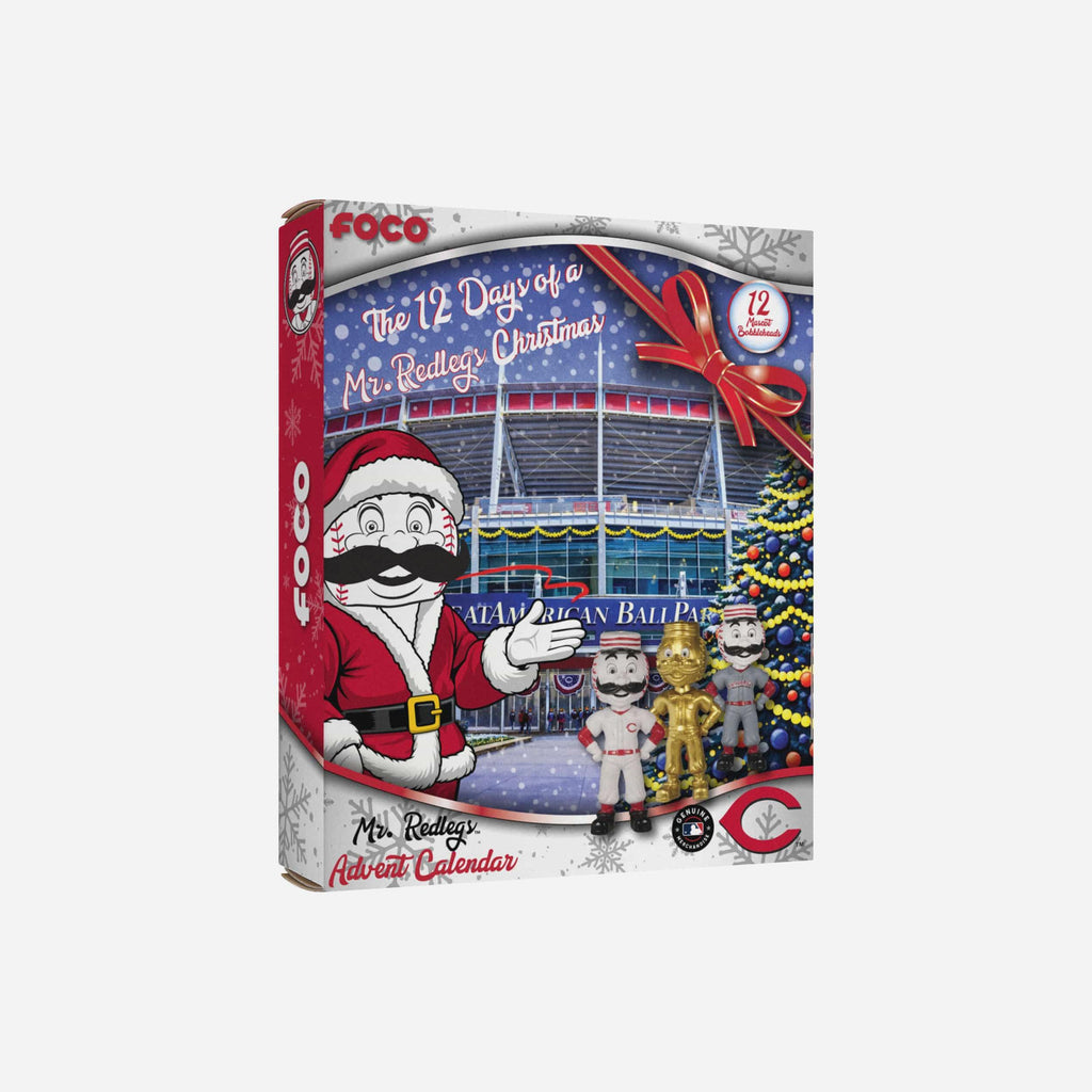 Cincinnati Reds Mascot Bobblehead Advent Calendar FOCO - FOCO.com