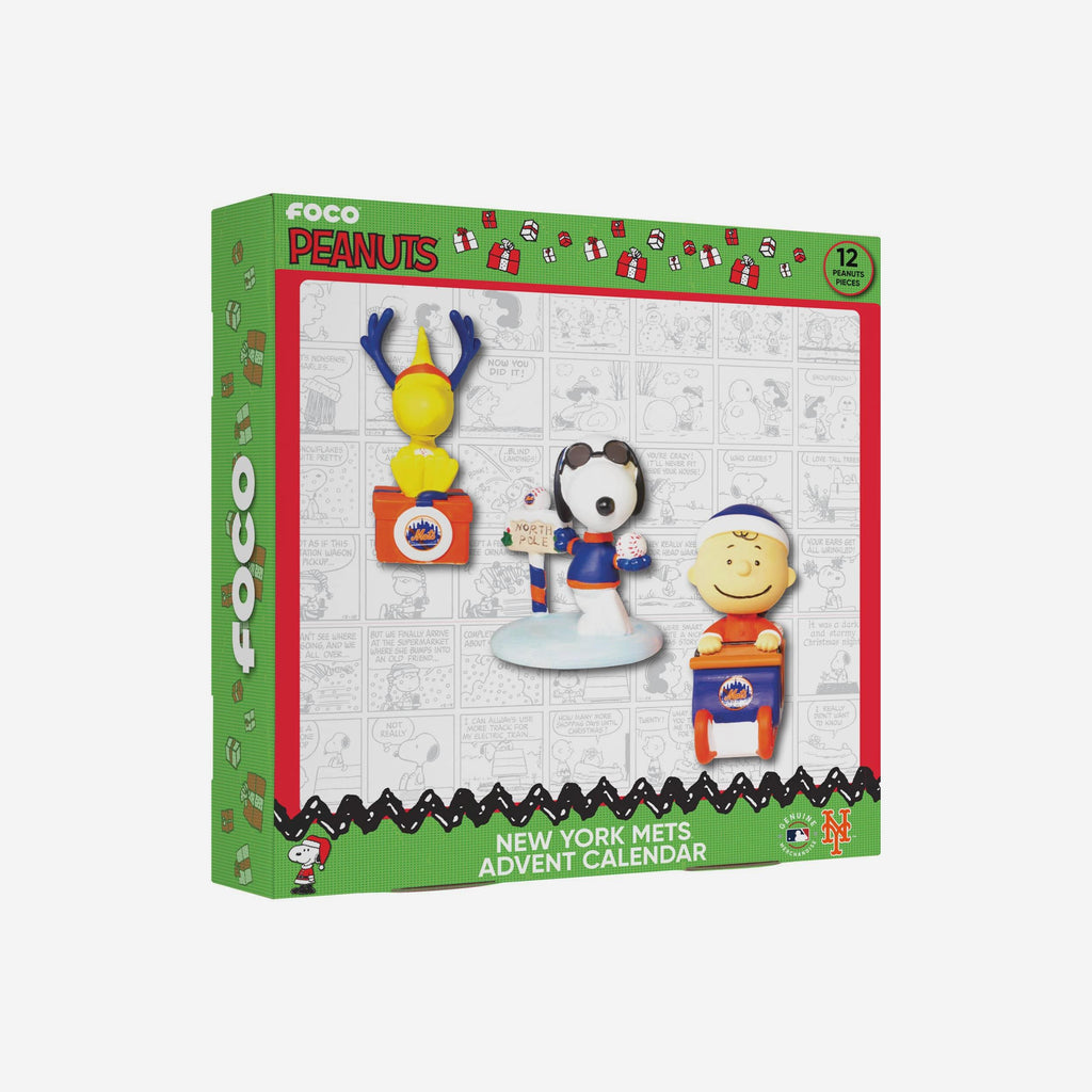 New York Mets Peanuts Bobblehead Advent Calendar FOCO - FOCO.com