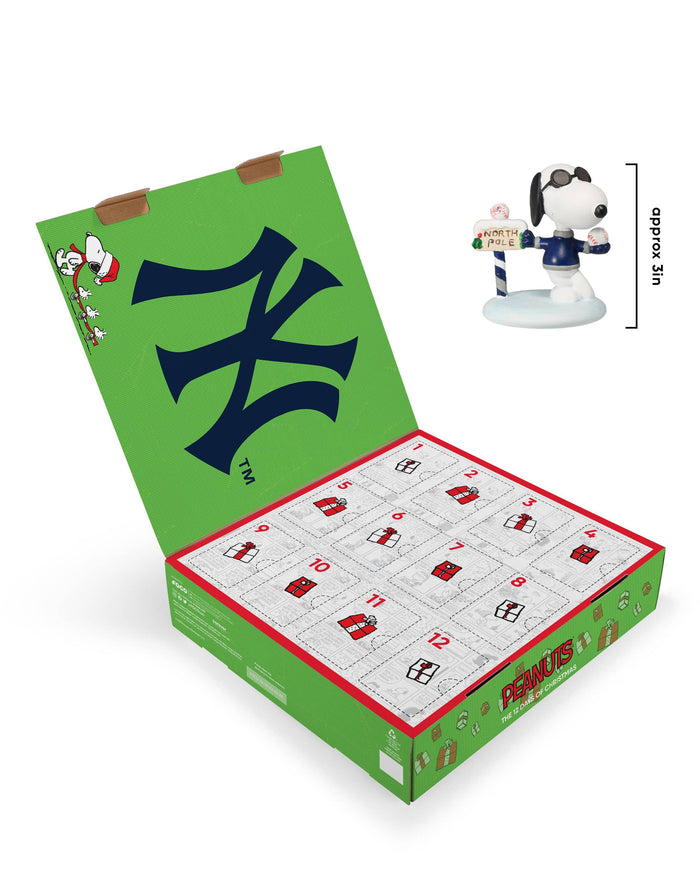 New York Yankees Peanuts Bobblehead Advent Calendar FOCO - FOCO.com