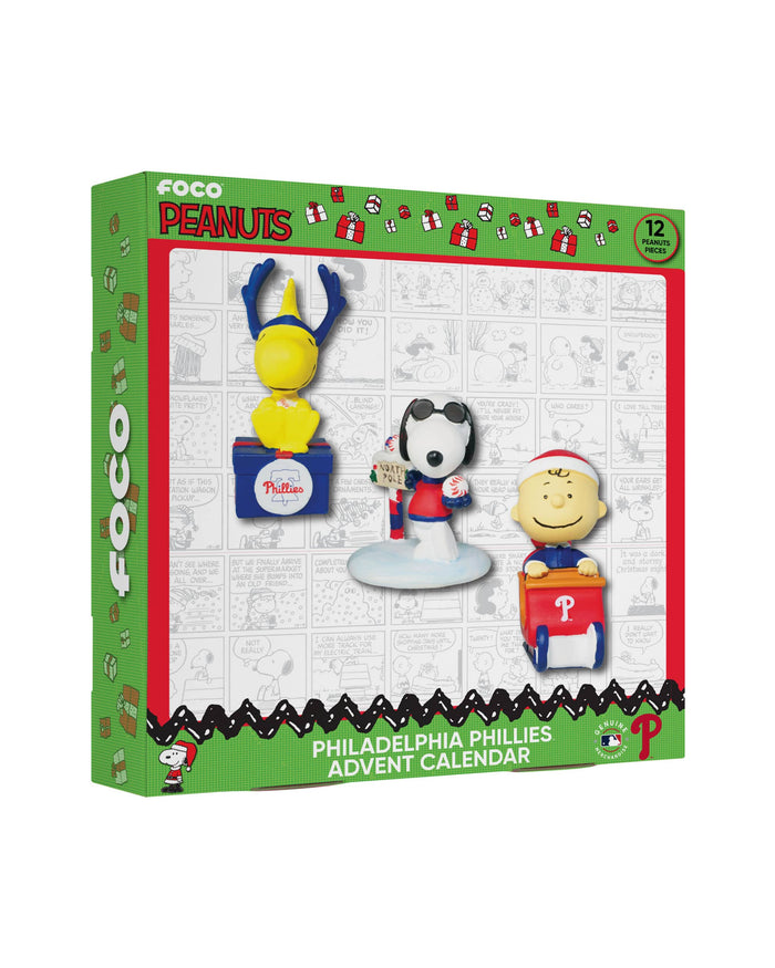 Philadelphia Phillies Peanuts Bobblehead Advent Calendar FOCO - FOCO.com